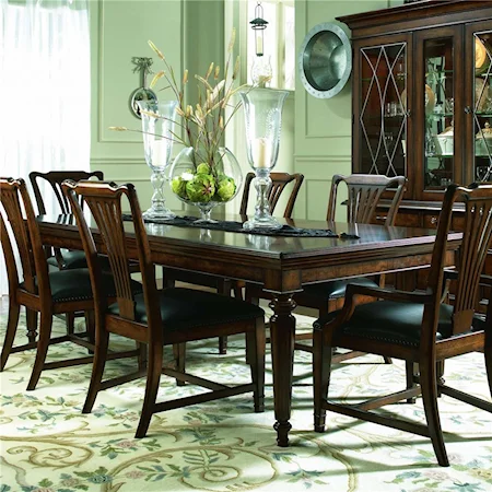 Gathering Dining Table with Hand -Carved Legs